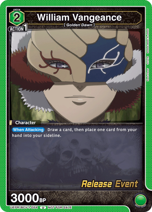 William Vangeance Card Front