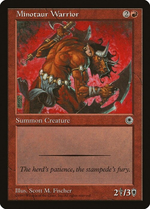Minotaur Warrior Card Front