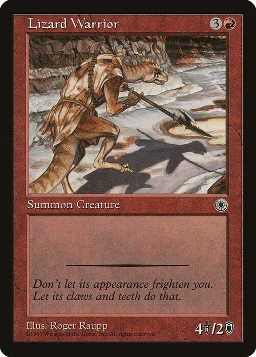 Lizard Warrior Card Front