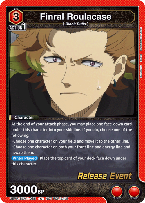 Finral Roulacase Card Front