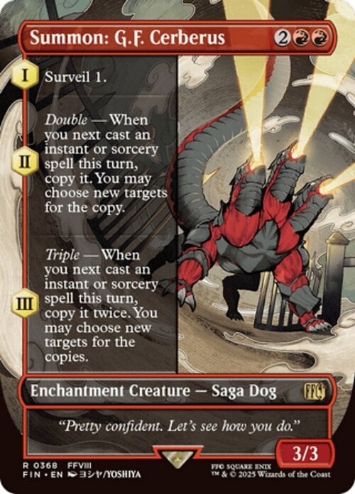 Summon: G.F. Cerberus Card Front