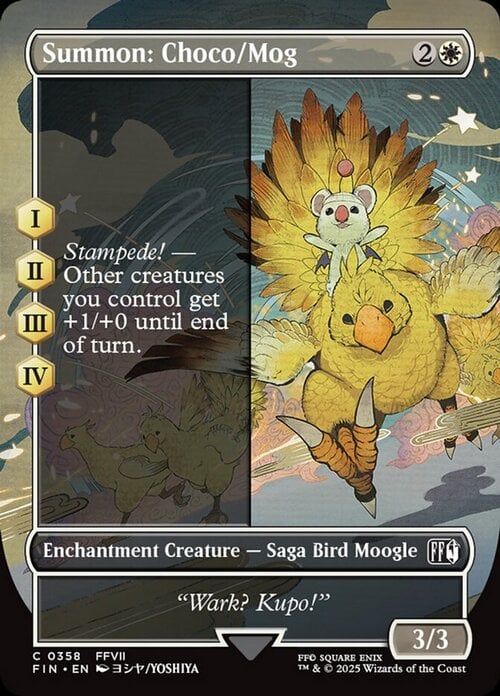 Summon: Choco/Mog Card Front