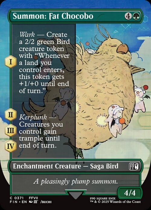 Summon: Fat Chocobo Card Front