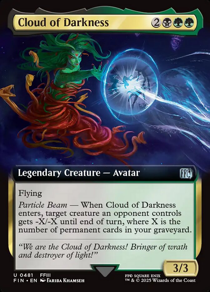 cloud art card mtg Bhaal, Lord of Murder (Foil Etched) [Commander Legends: Battle for Bal