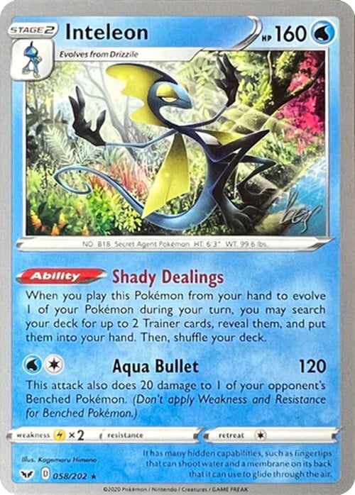 Inteleon [Trama Sospetta | Idrodardo] Card Front