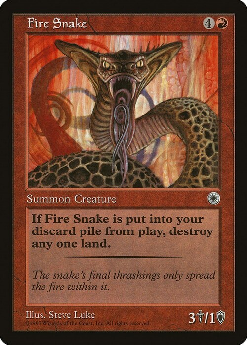 Fire Snake Card Front