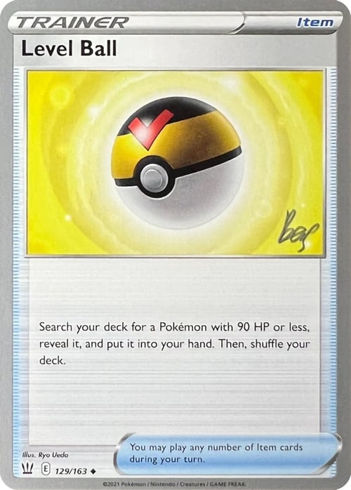 Level Ball Card Front