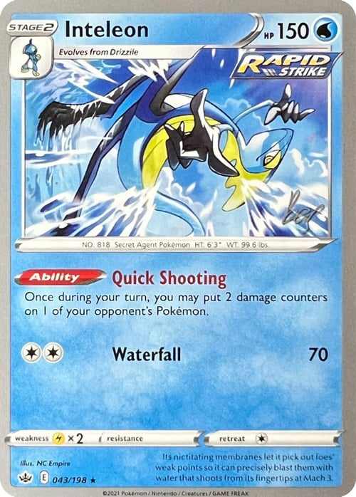 Inteleon [Trama Sospetta | Idrodardo] Card Front