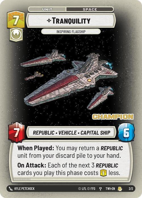 Tranquility - Inspiring Flagship Card Front