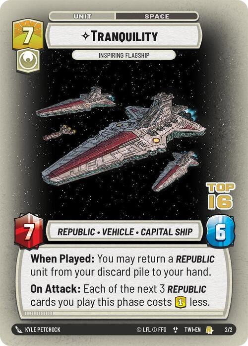Tranquility - Inspiring Flagship Card Front