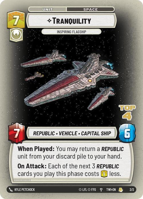 Tranquility - Inspiring Flagship Card Front