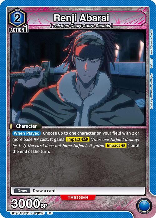 Renji Abarai Card Front