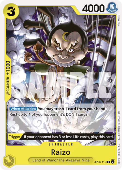 Raizo Card Front