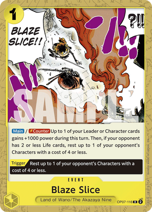 Blaze Slice Card Front
