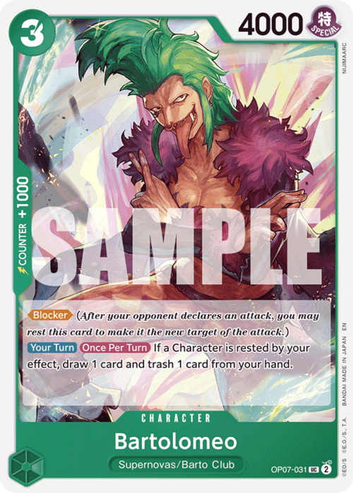 Bartolomeo Card Front