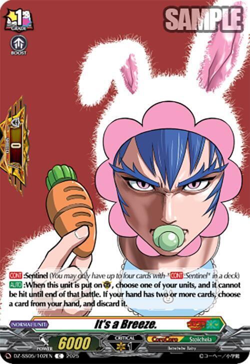 It's a Breeze. Card Front