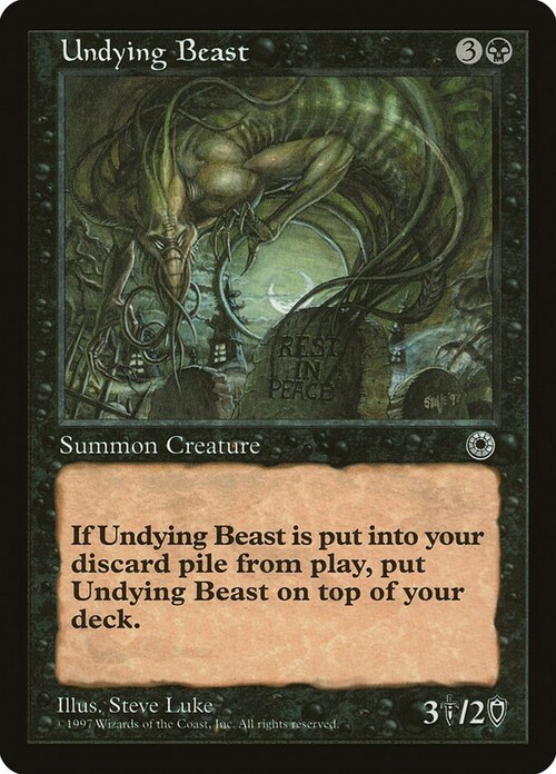 Undying Beast Card Front