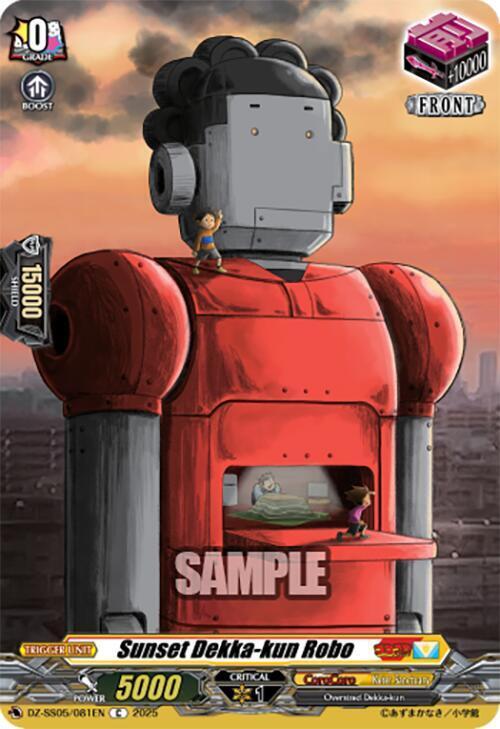 Sunset Dekka-kun Robo Card Front