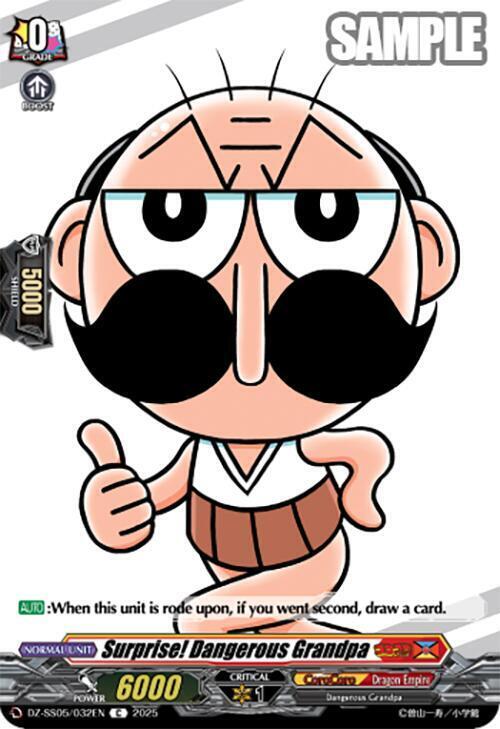 Surprise! Dangerous Grandpa Card Front