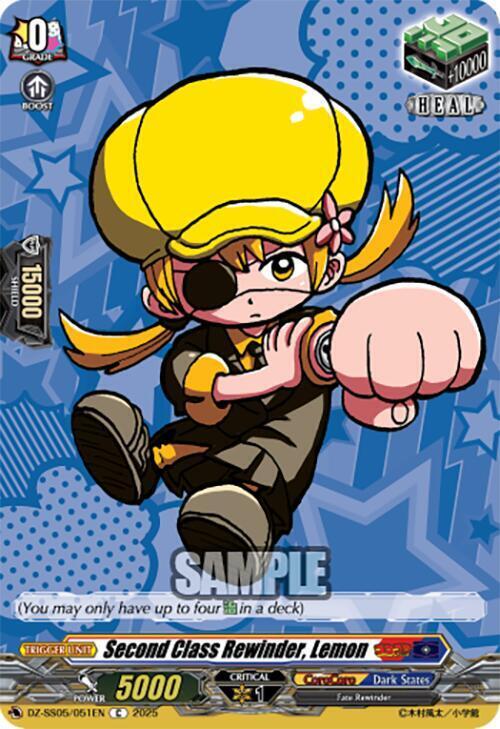 Second Class Rewinder, Lemon Card Front