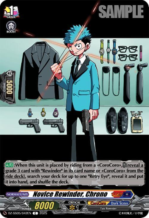 Novice Rewinder, Chrono Card Front