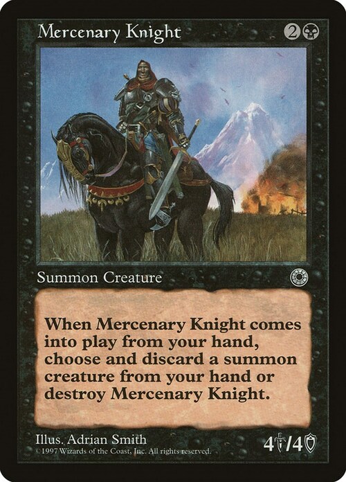 Mercenary Knight Card Front