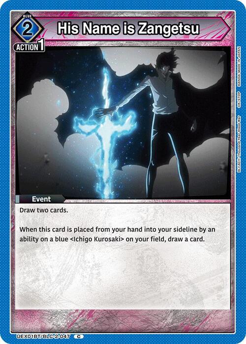 His Name is Zangetsu Card Front