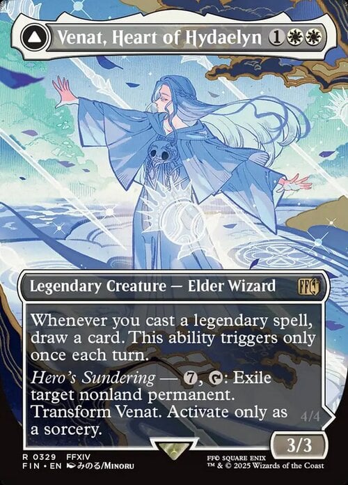 Venat, Heart of Hydaelyn // Hydaelyn, the Mothercrystal Card Front