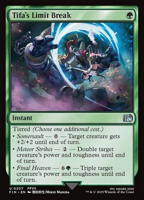 Tifa's Limit Break Card Front