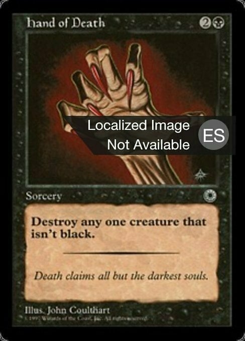 Hand of Death Card Front