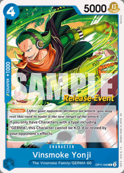 Vinsmoke Yonji Card Front