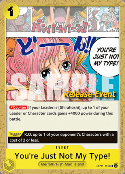 You're Just Not My Type! Card Front