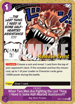 When Two Men Are Fighting the Last Thing I Need Is Some Half-Hearted Assistance!!!! Card Front