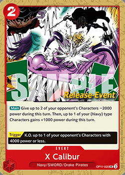 X Calibur Card Front