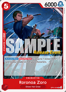 Roronoa Zoro Card Front