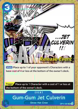 Gum-Gum Jet Culverin Card Front