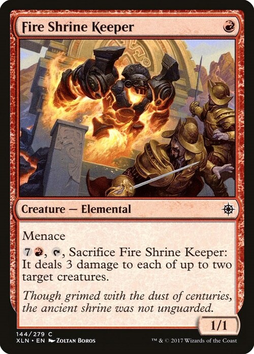 Fire Shrine Keeper Card Front