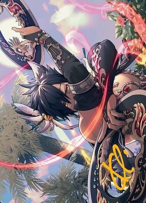 Art Series: Dancer's Chakrams Card Front