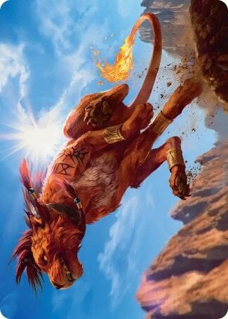 Art Series: Red XIII, Proud Warrior Card Front