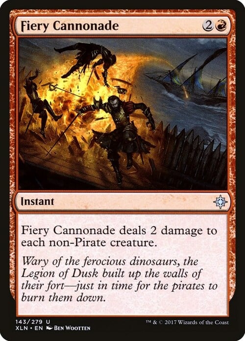Fiery Cannonade Card Front