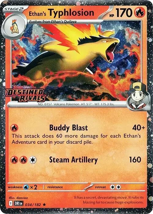 Ethan's Typhlosion Card Front