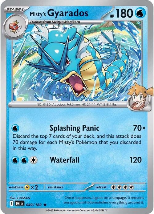 Gyarados di Misty Card Front