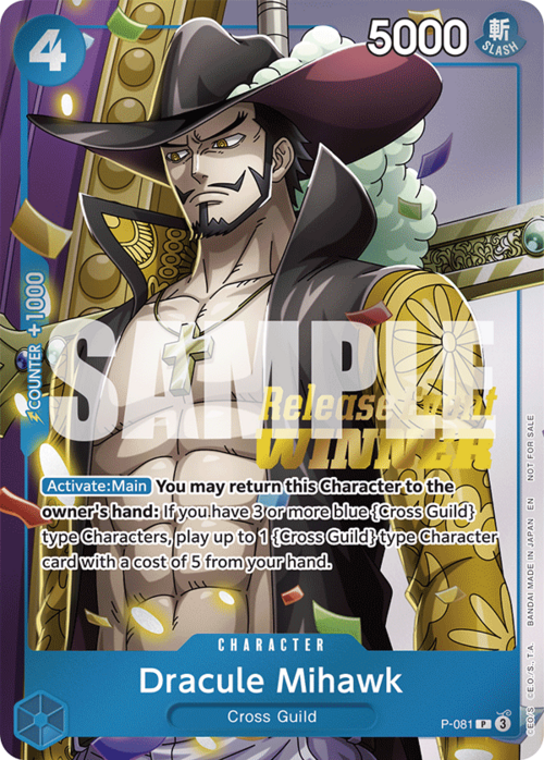 Dracule Mihawk Card Front
