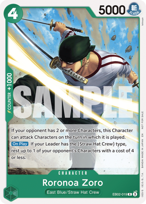 Roronoa Zoro Card Front