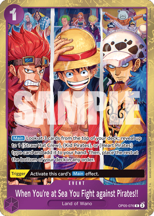 When You're at Sea You Fight against Pirates!! Card Front