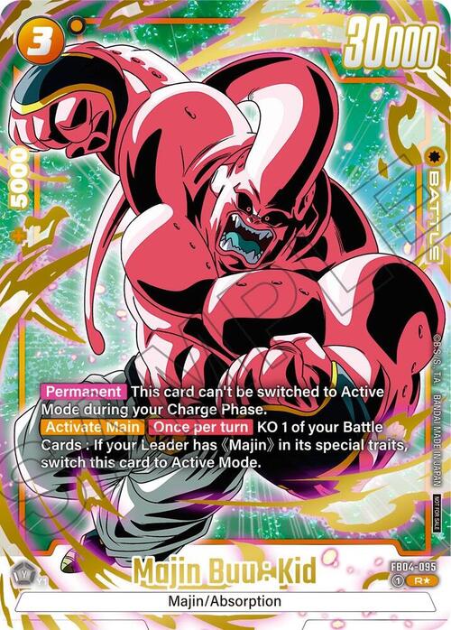 Majin Buu : Kid Card Front