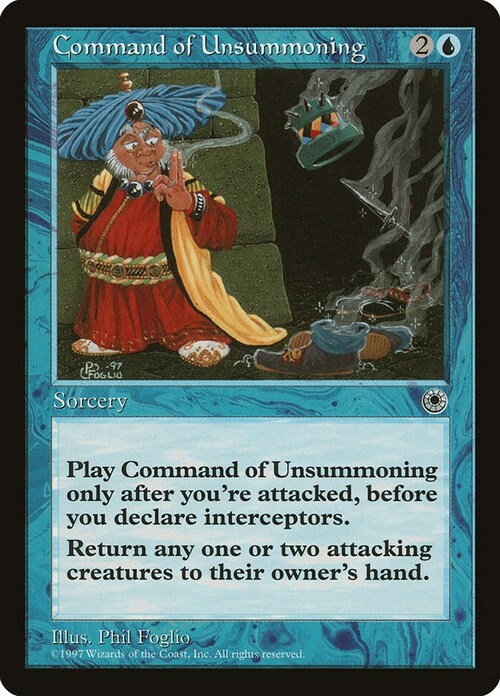 Command of Unsummoning Card Front