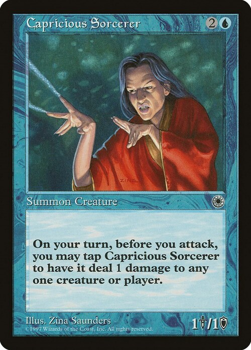 Capricious Sorcerer Card Front