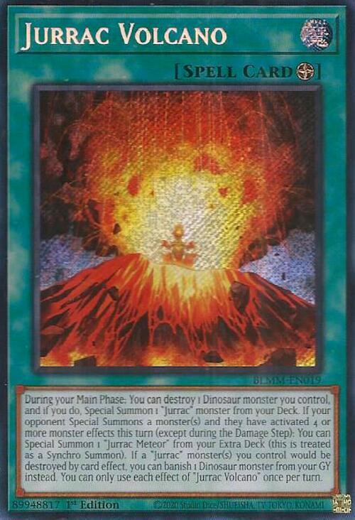 Jurrac Volcano Card Front
