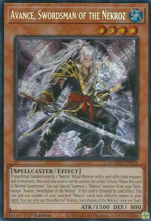 Avance, Swordsman of the Nekroz Card Front